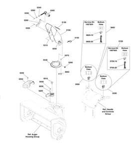 Discharge Chute Group Diagram and Parts List for 1730 207401 - 239300 Cub Cadet Lawn Mower